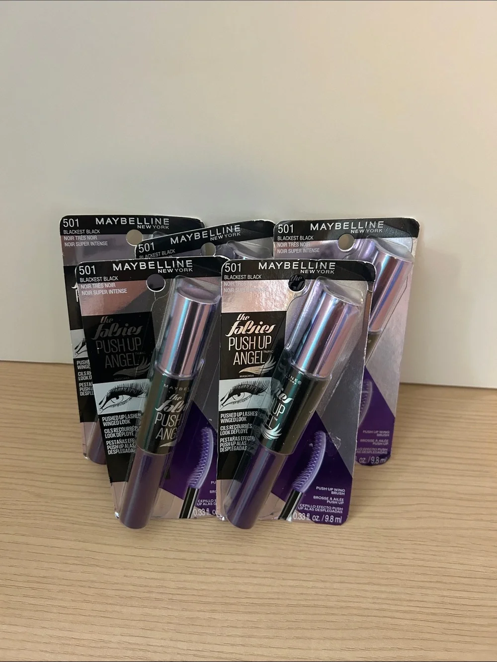 Maybelline Push Up Angel Mascara in Blackest Black with Purple Packaging